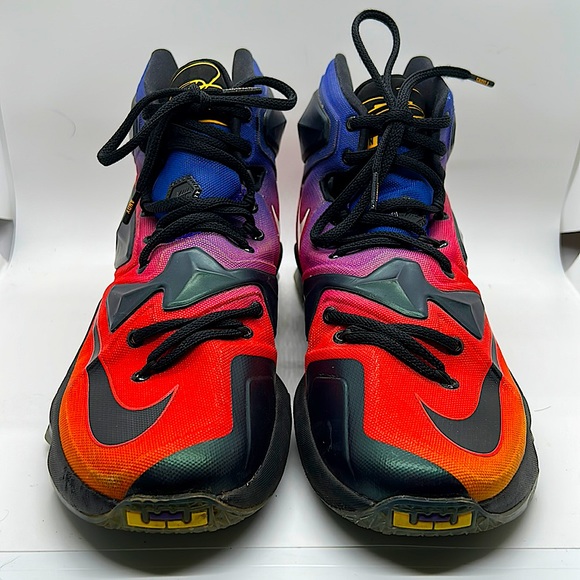 Nike Purple/Red Lebron 13 Doernbecher Basketball Shoes Sneakers **Men’s Sz 8** - Picture 2 of 11